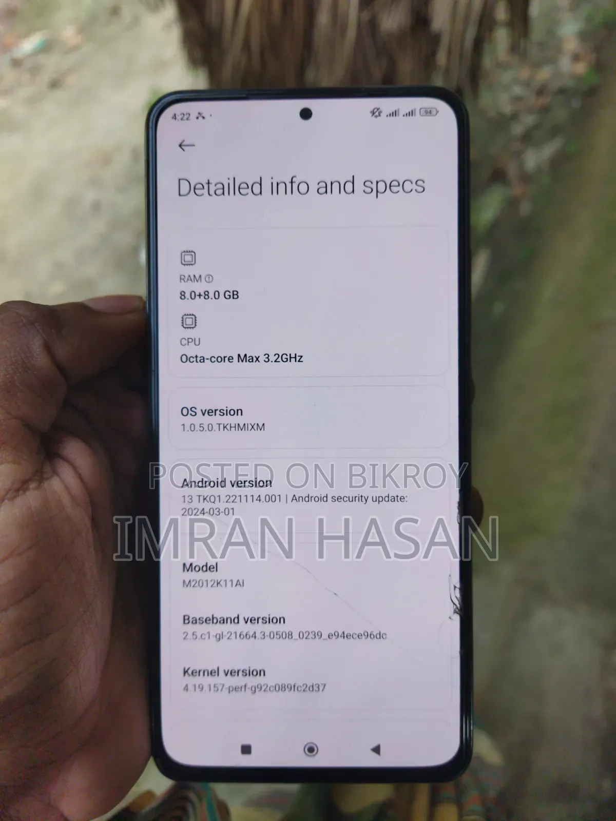 Xiaomi Mi 11X 128 GB White