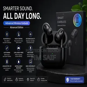 Advanced Wireless Earbuds - ১০০% Anc সহ প্রিমিয়াম ইয়ারবাডস