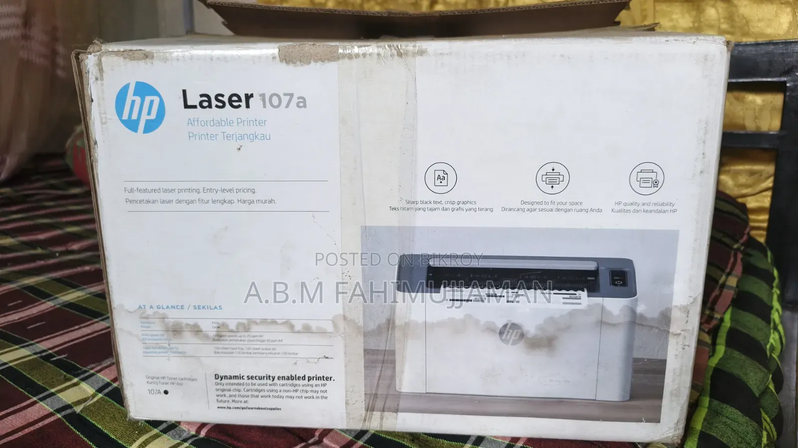Hp Laser 107 A Printer For Sell !!