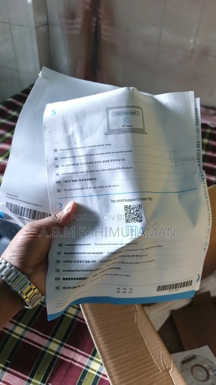 Hp Laser 107 A Printer For Sell !!