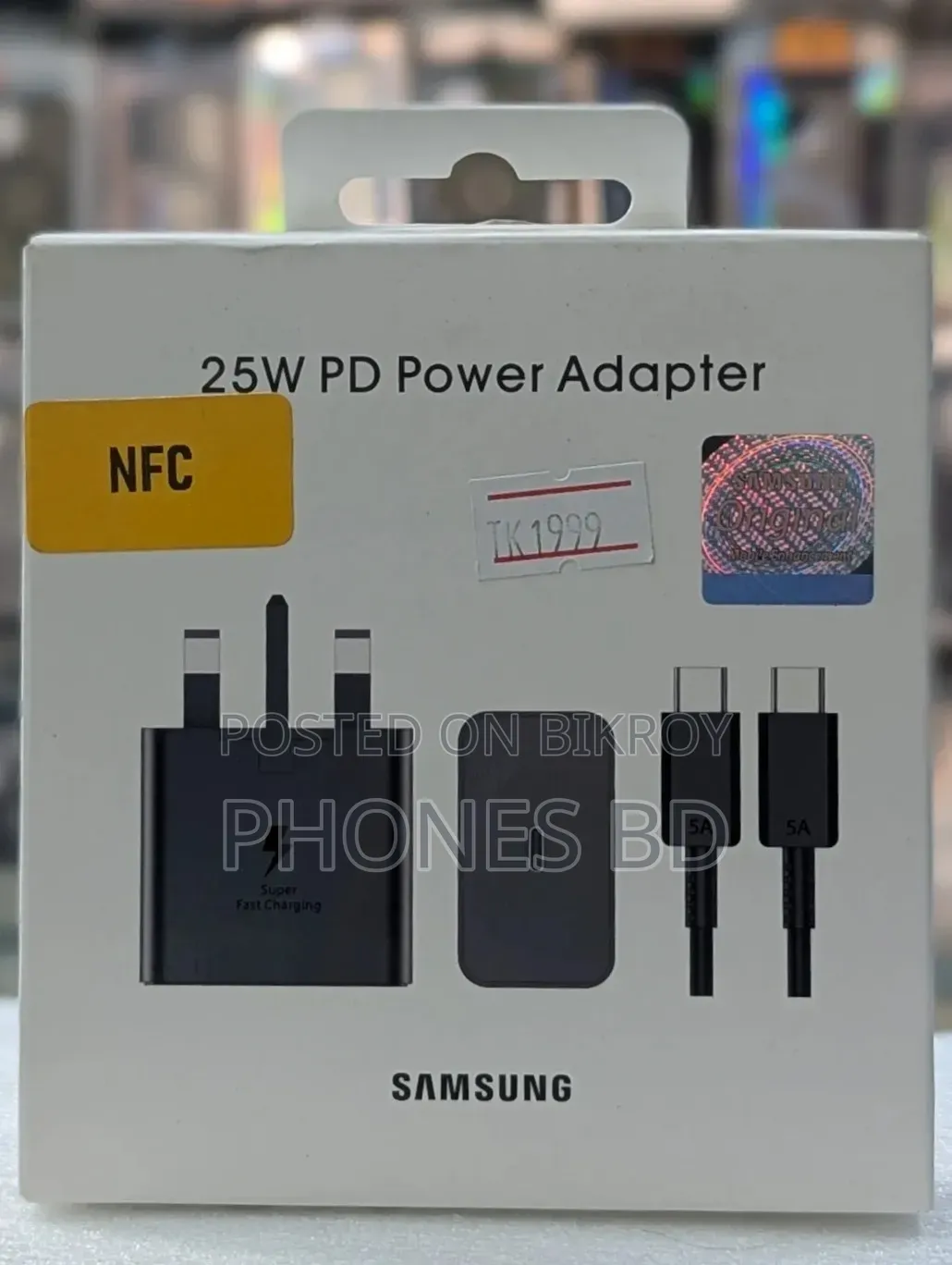 Samsung 25w Usb-C NFC Gan Supported Charger Set