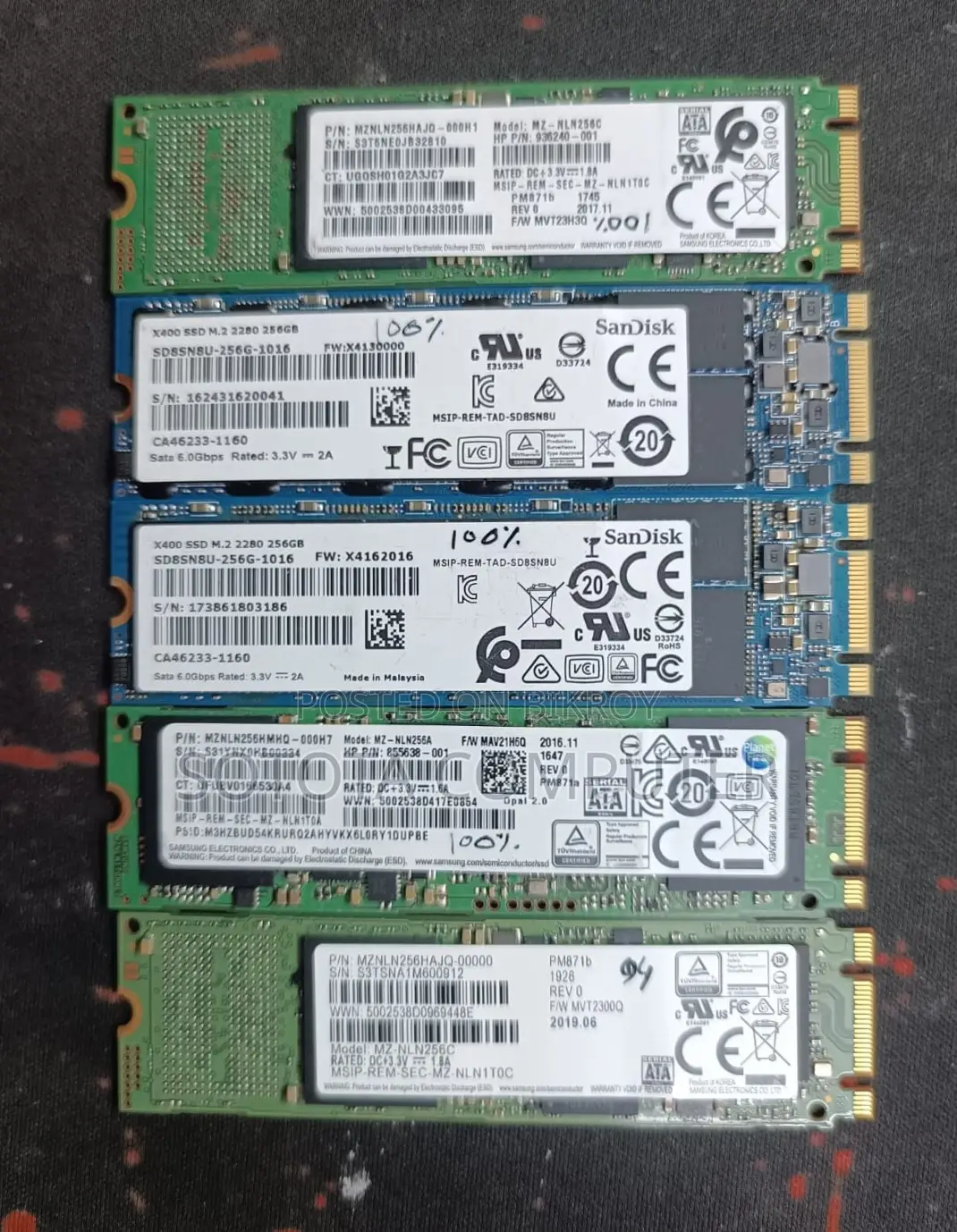 SSD M.2 2280 256gb Internal Solid State Drive