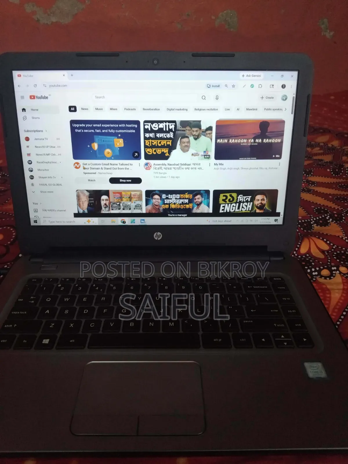 Laptop HP EliteBook 840 G3 4GB Intel Core i5 SSD 512GB