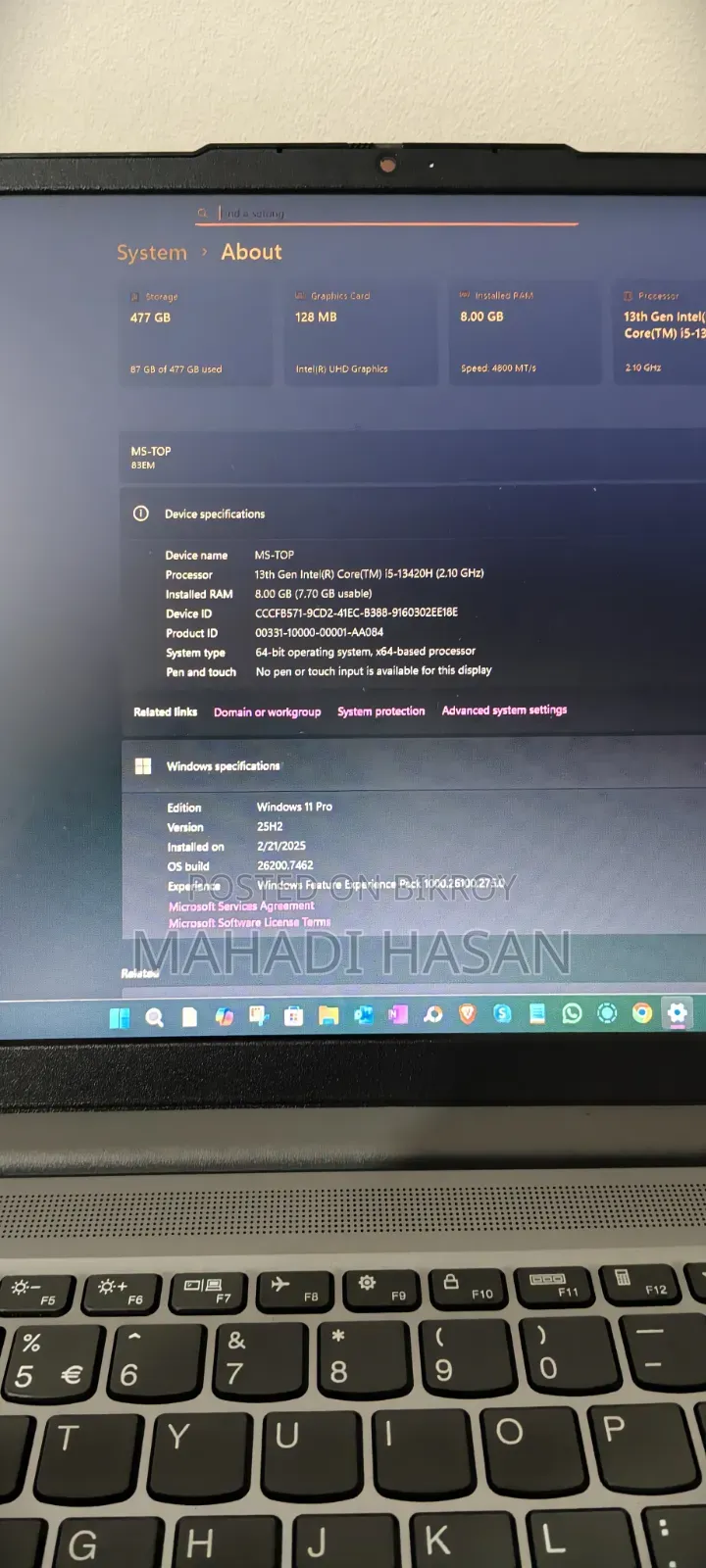 Laptop Lenovo Ideapad 3 8GB Intel Core I5 SSD 500GB