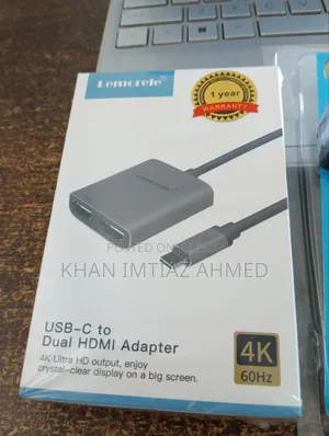 Lemorele Usb-C to Dual Hdmi Adapter Usb 3.0 to Sata Converter Cable