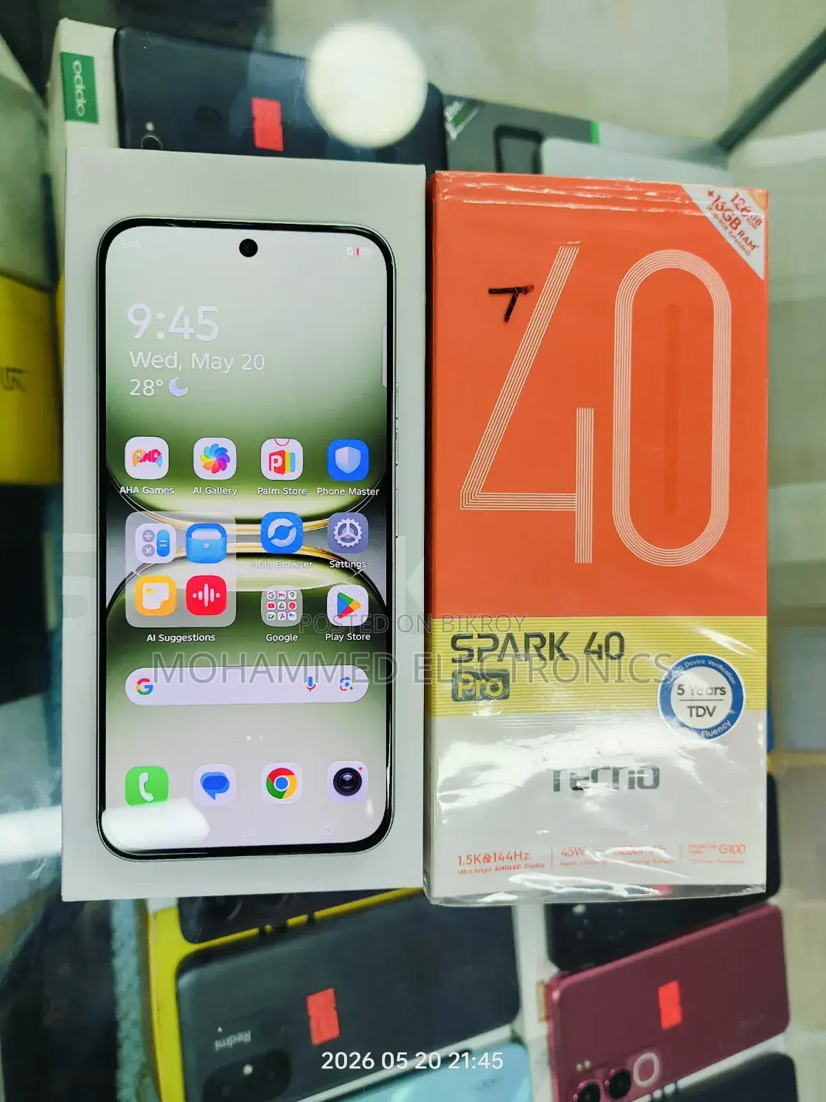 Tecno Spark 40 Pro 128 GB Silver