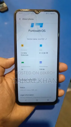Vivo Y22 128 GB Black