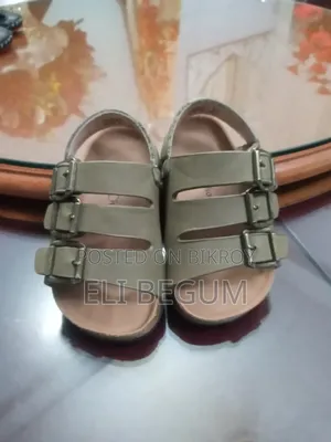 Baby Sandal Olive Green Strap With Metal Buckles EU Size 21