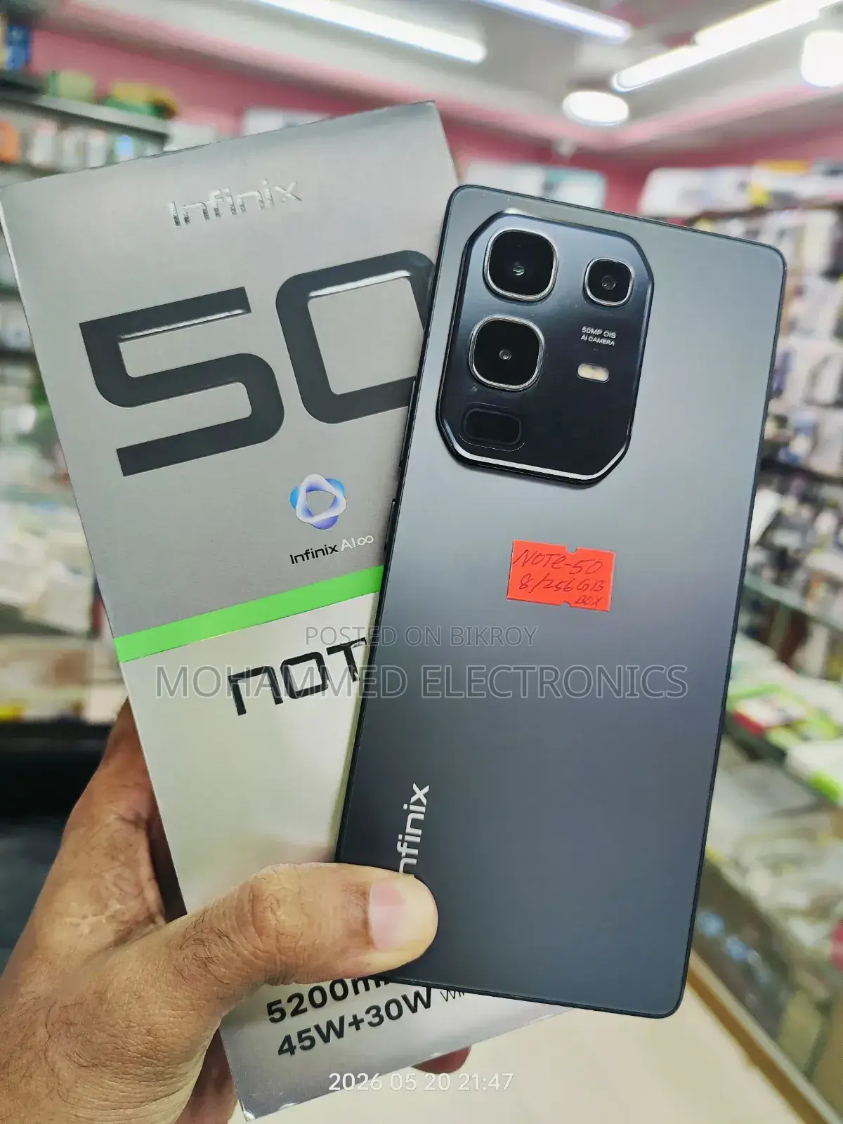 Infinix Note 50 4G 256 GB Black