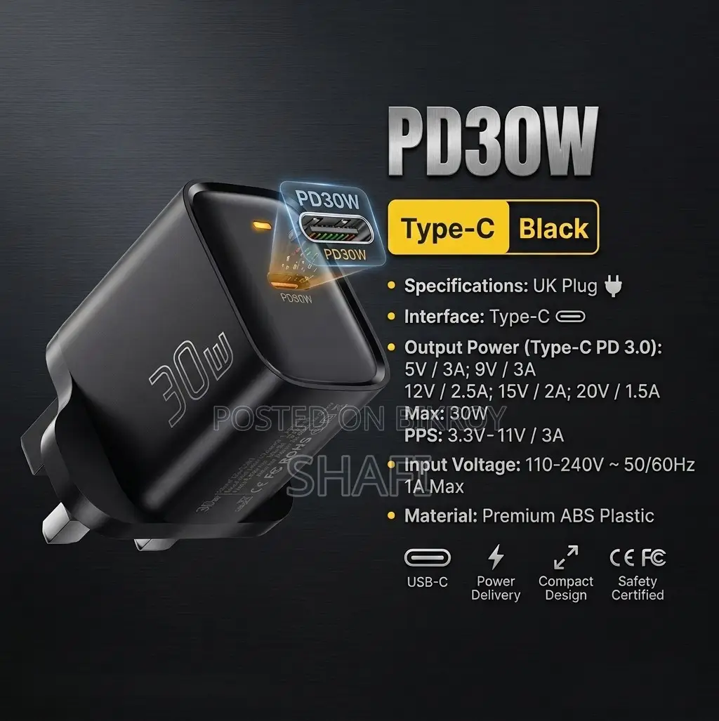 30 Watt Pd Qc Fast Charger