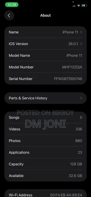 Apple iPhone 11 128 GB Purple