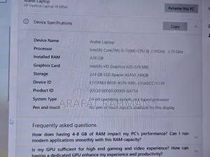 Laptop HP Pavilion 14 4GB Intel Core I5 SSD 250GB