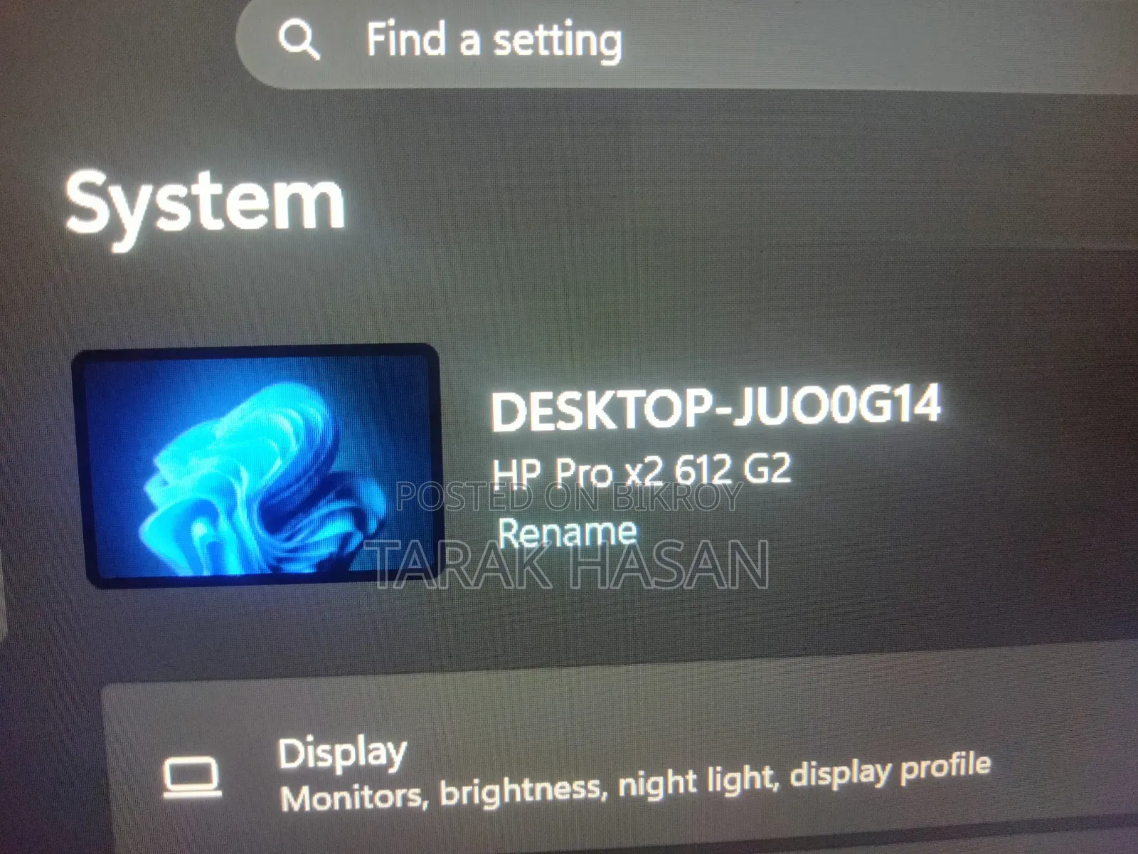 Laptop HP Pro X2 612 G2 8GB Intel Core I5 SSD 500GB