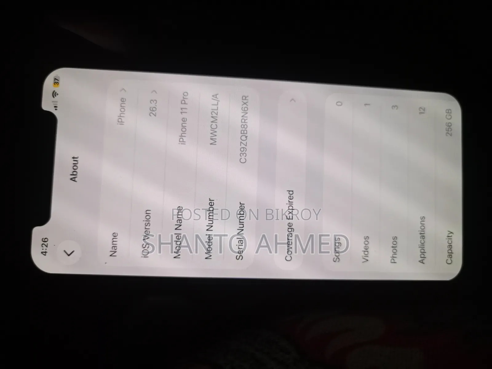 Apple iPhone 11 Pro 256 GB Black