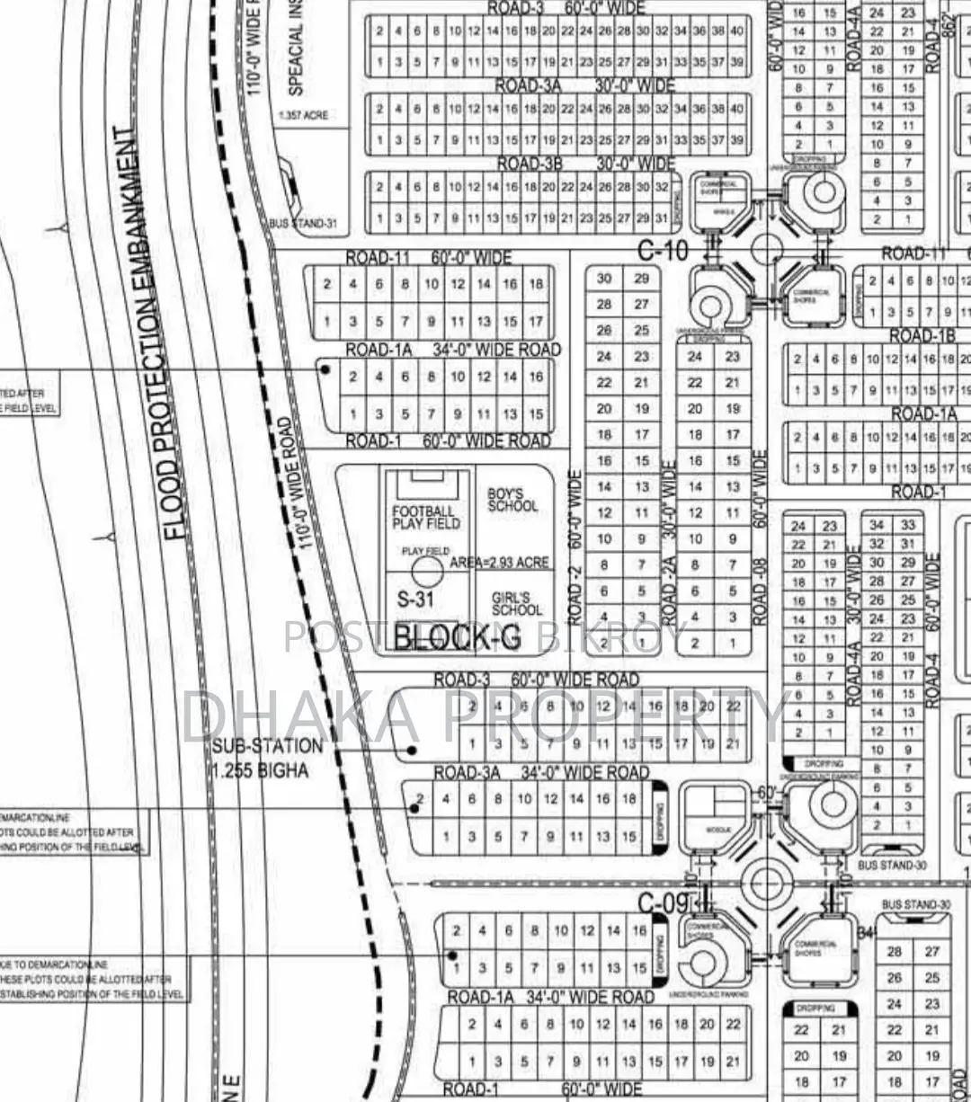 5 Katha South-Facing Plot on 30ft Road at Sector-16/G