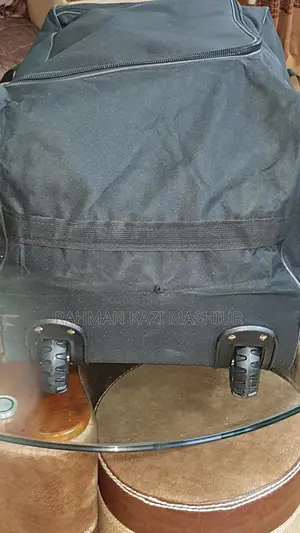 Black Big Bag With 4 Wheels