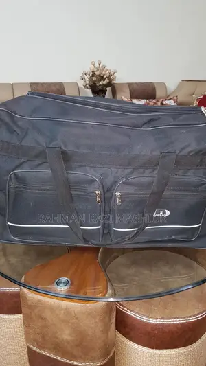 Black Big Bag With 4 Wheels