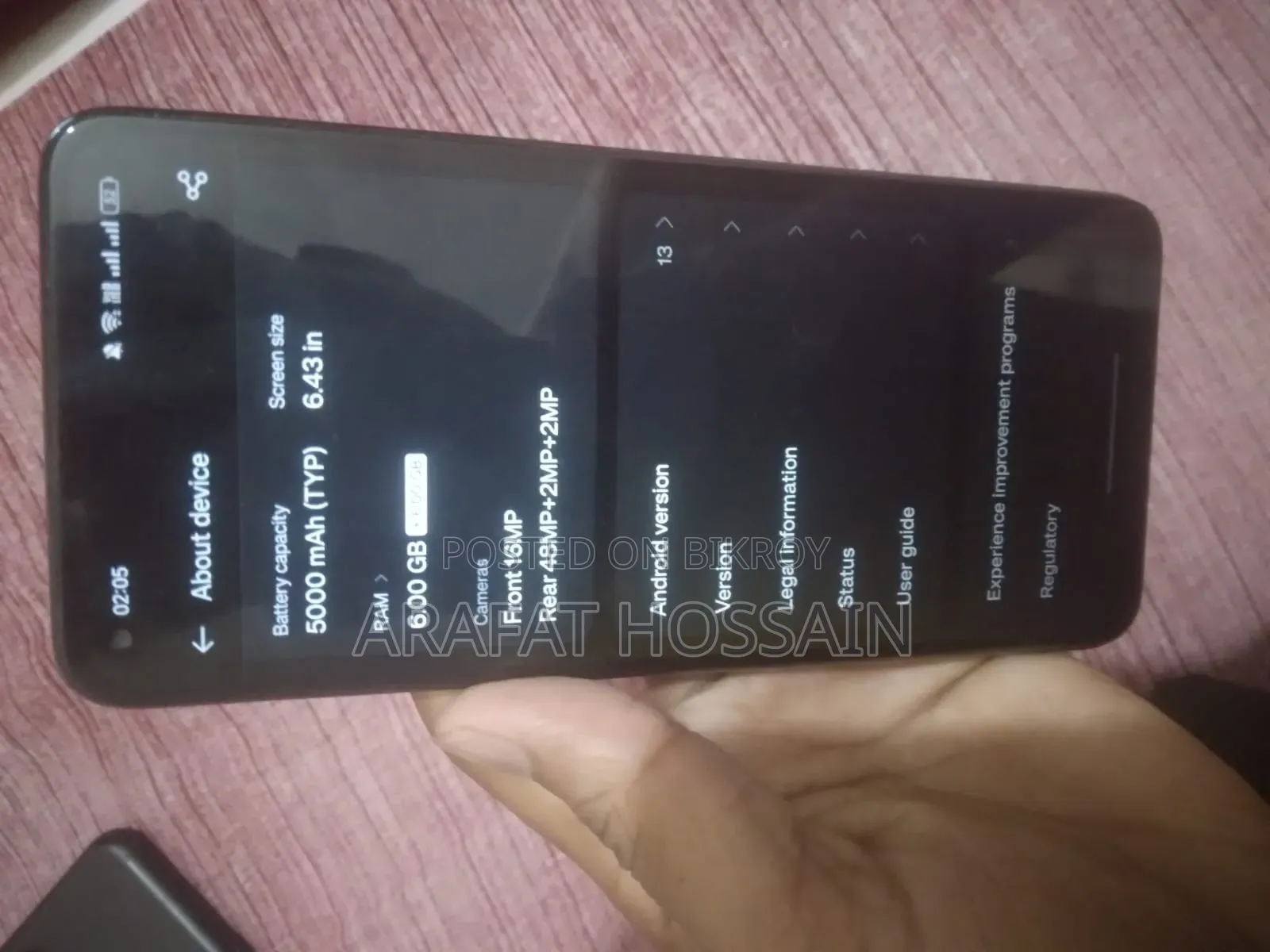Oppo F19S 128 GB Gray