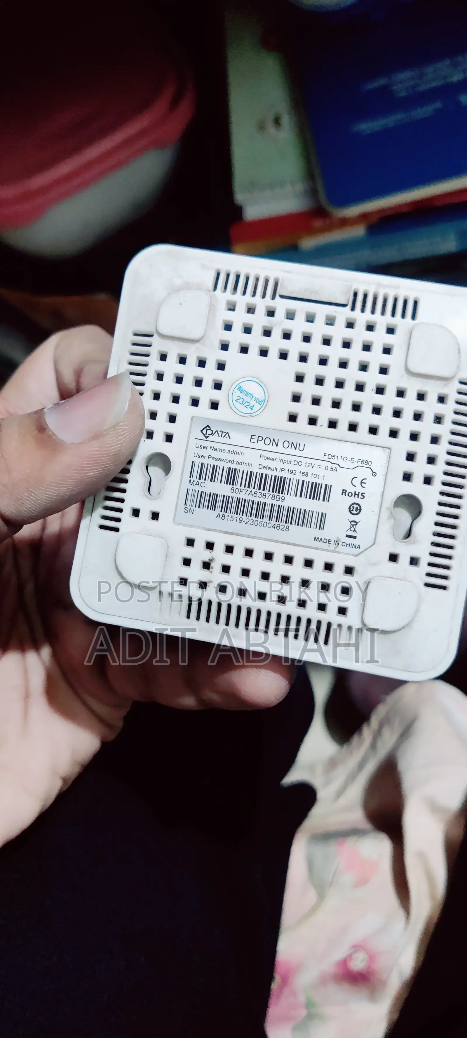 Netgear Router With ONU Device and Charger