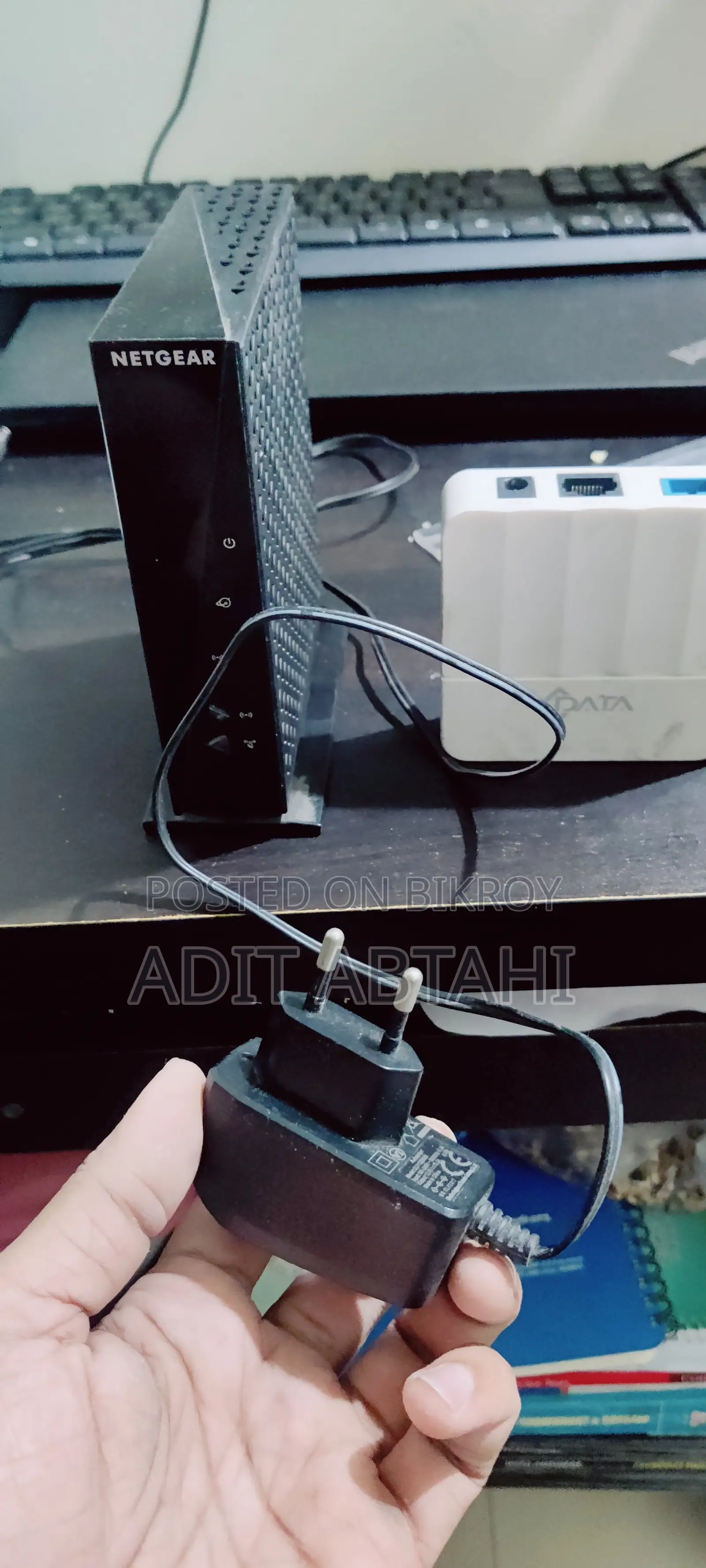 Netgear Router With ONU Device and Charger