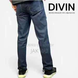 Denim Straight Fit Pant/ Cargo Pant