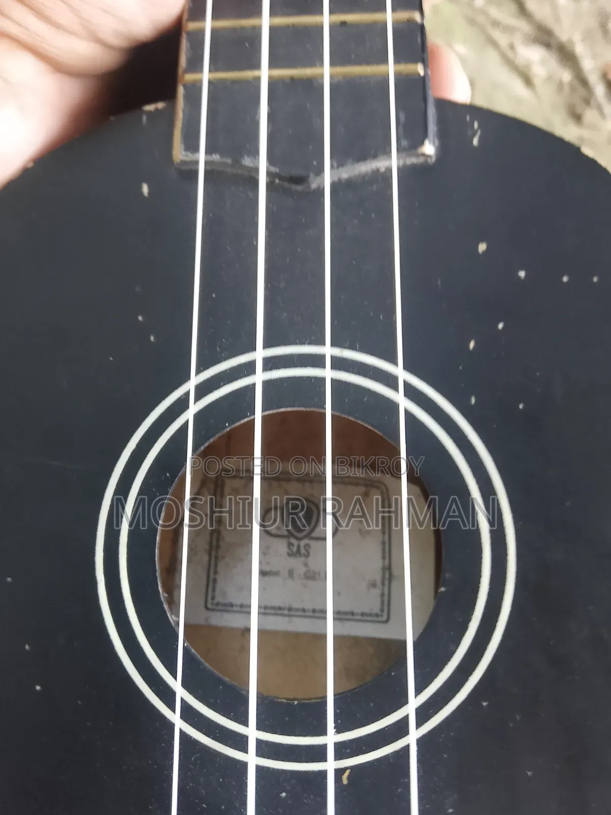 Music Mart Sas Du-21b 21-Inch Black Soprano Ukulele