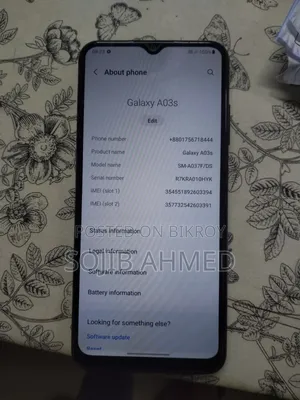 Samsung Galaxy A03s 64 GB Black