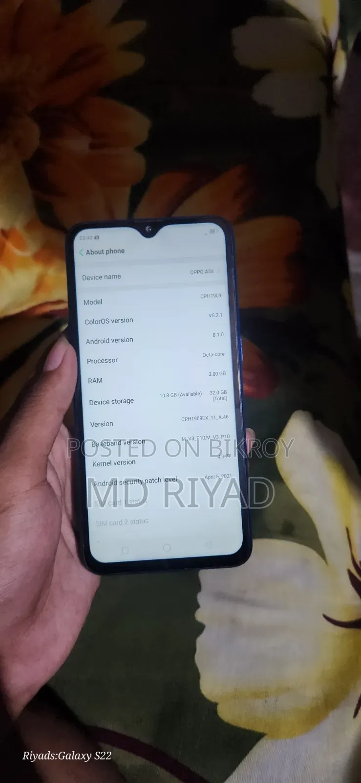 Oppo A5 32 GB Blue