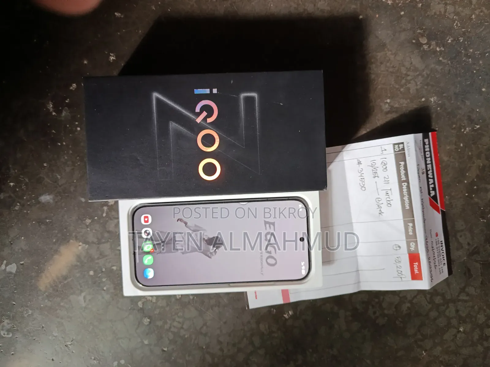New Vivo iQOO 256 GB Black