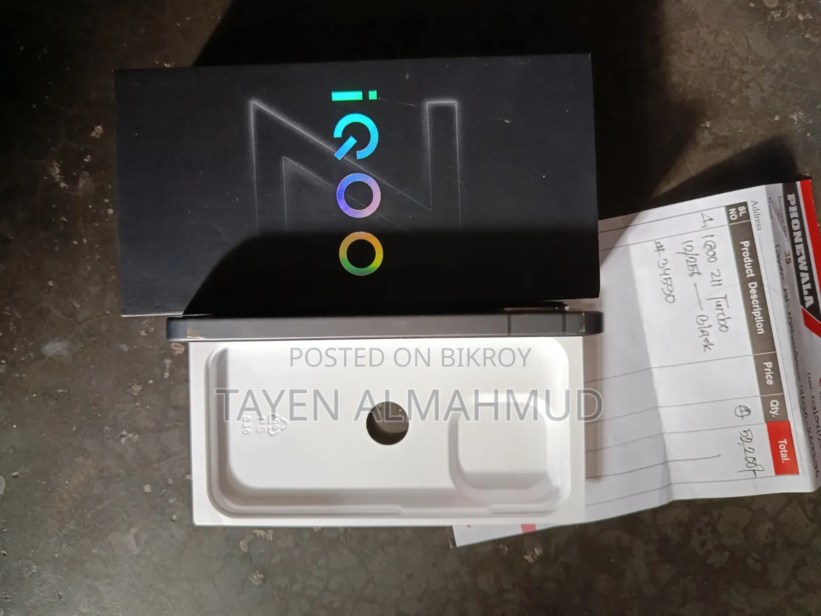 New Vivo iQOO 256 GB Black