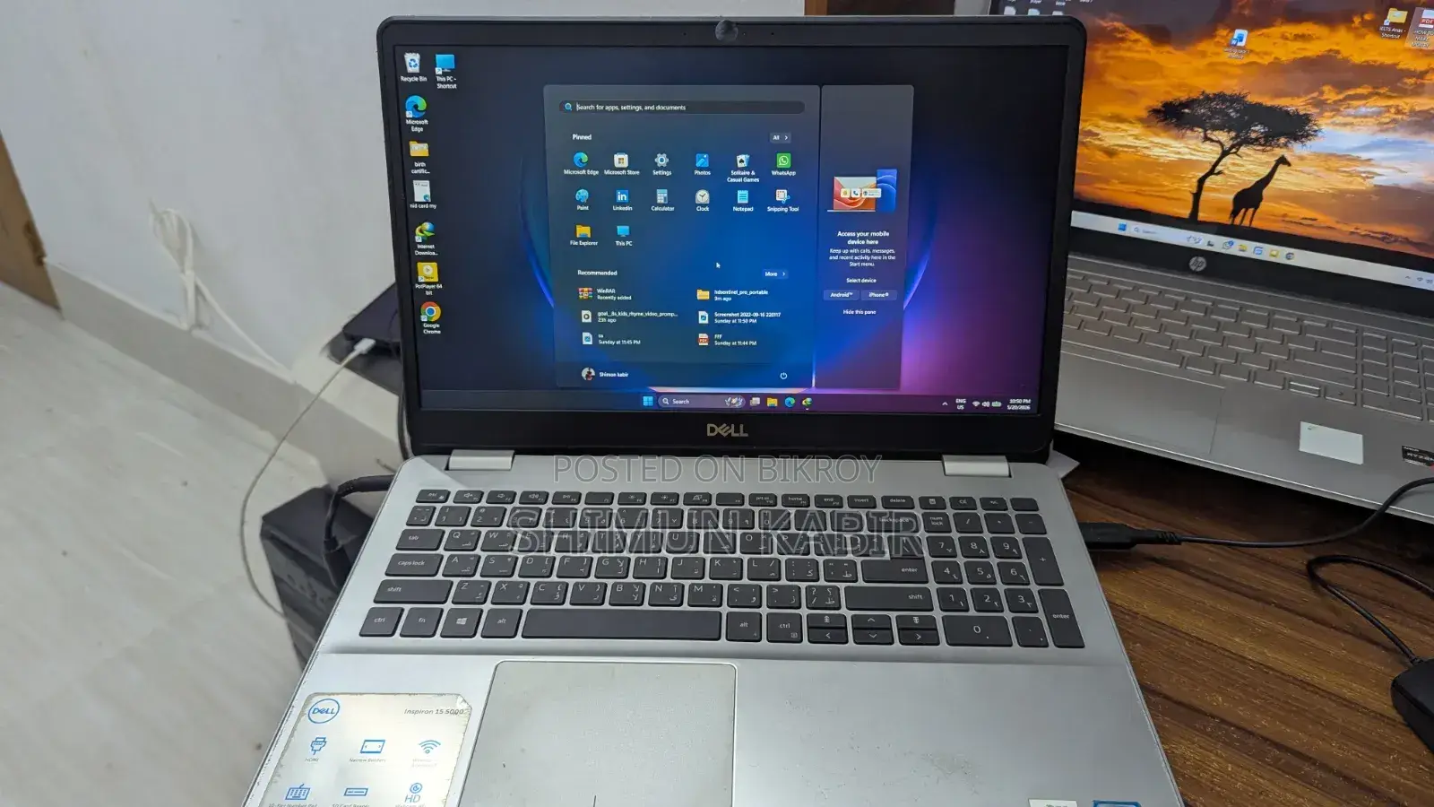 Laptop Dell Inspiron 15 5000 8GB Intel Core I7 HDD+SSD 1TB