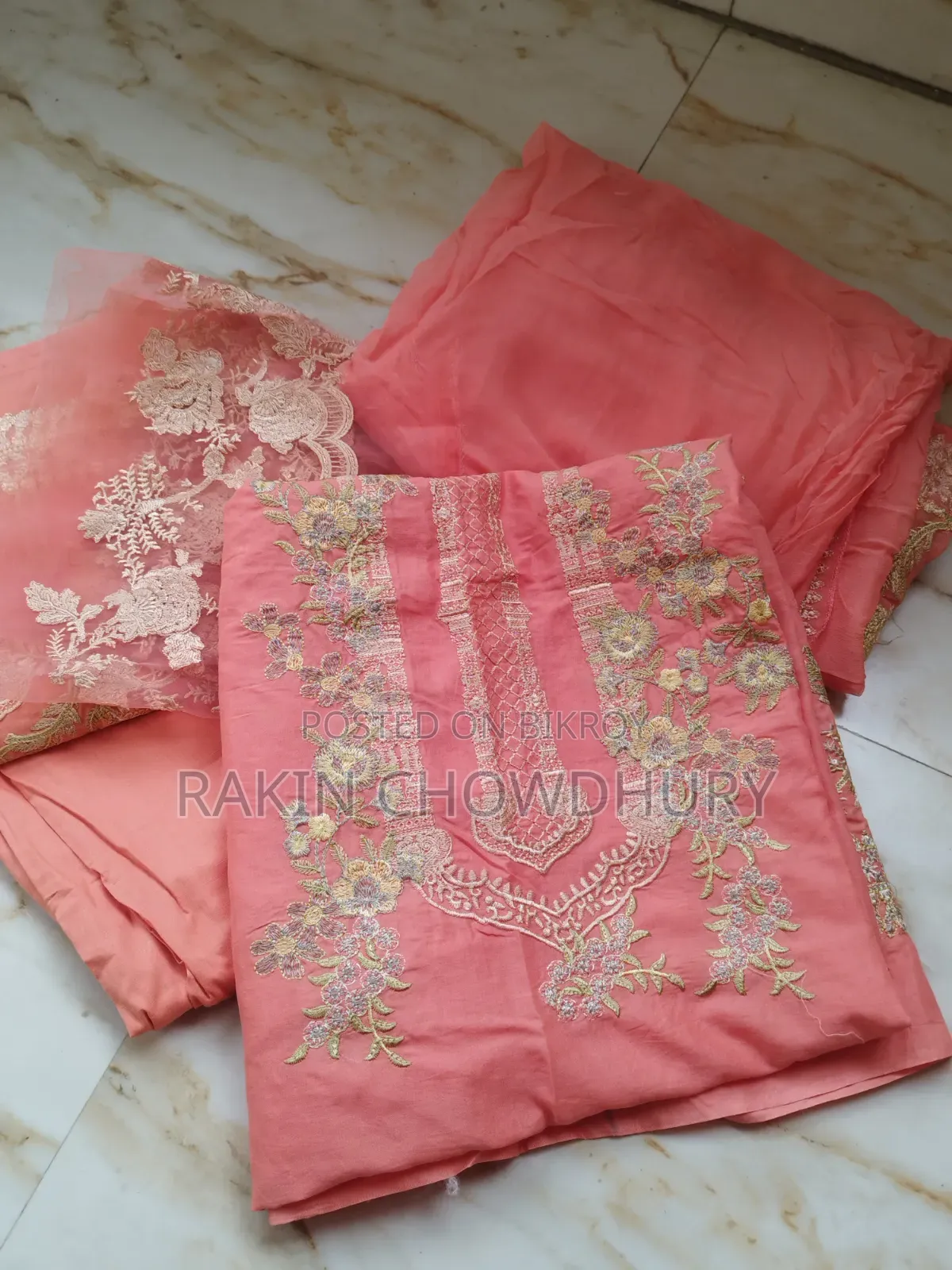 Unstitched Kameez 4-Piece Set