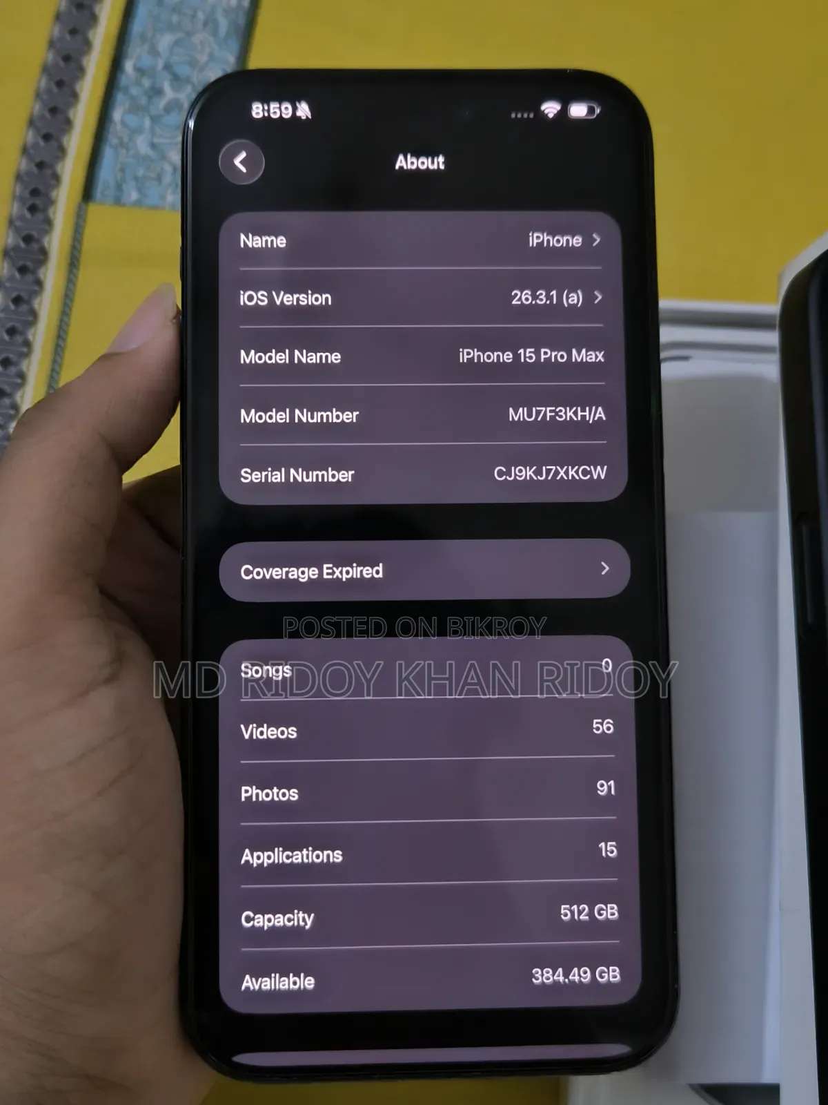 New Apple iPhone 15 Pro Max 512 GB Purple