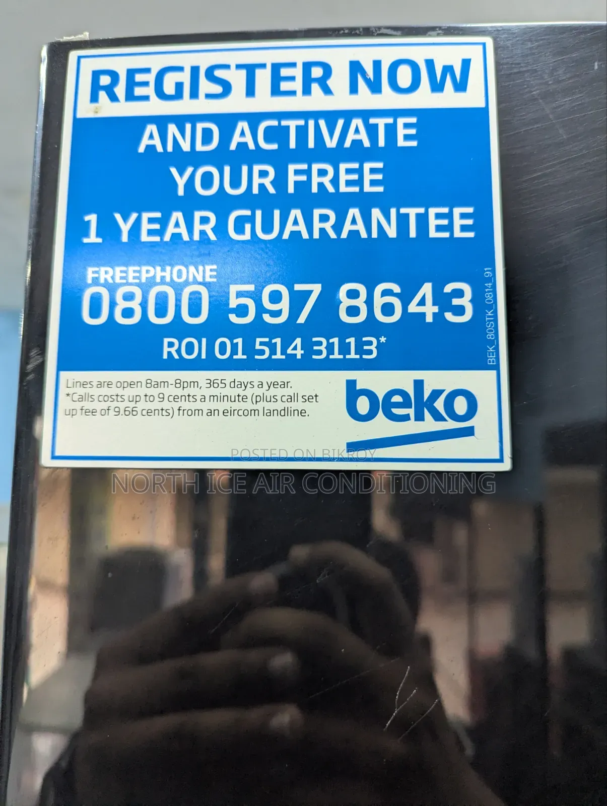 Beko Black Colour.