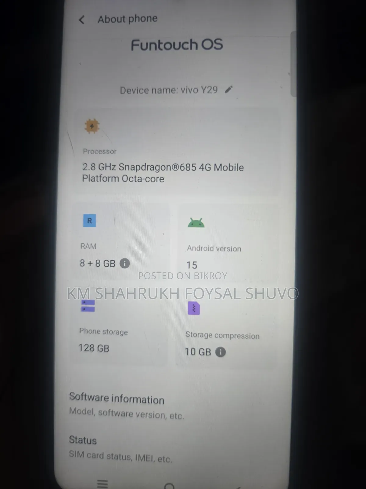 Vivo Y29 128 GB Black