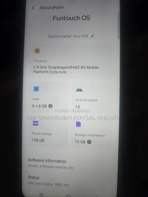 Vivo Y29 128 GB Black
