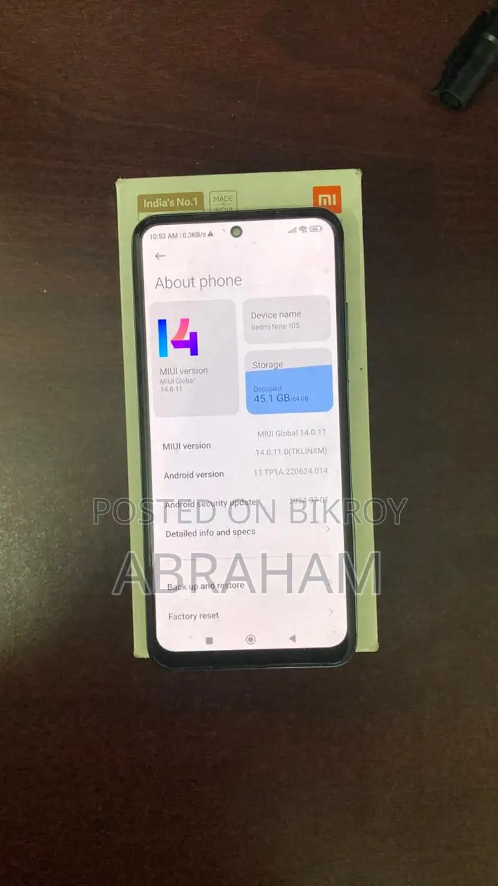 Xiaomi Redmi Note 10S 64 GB White