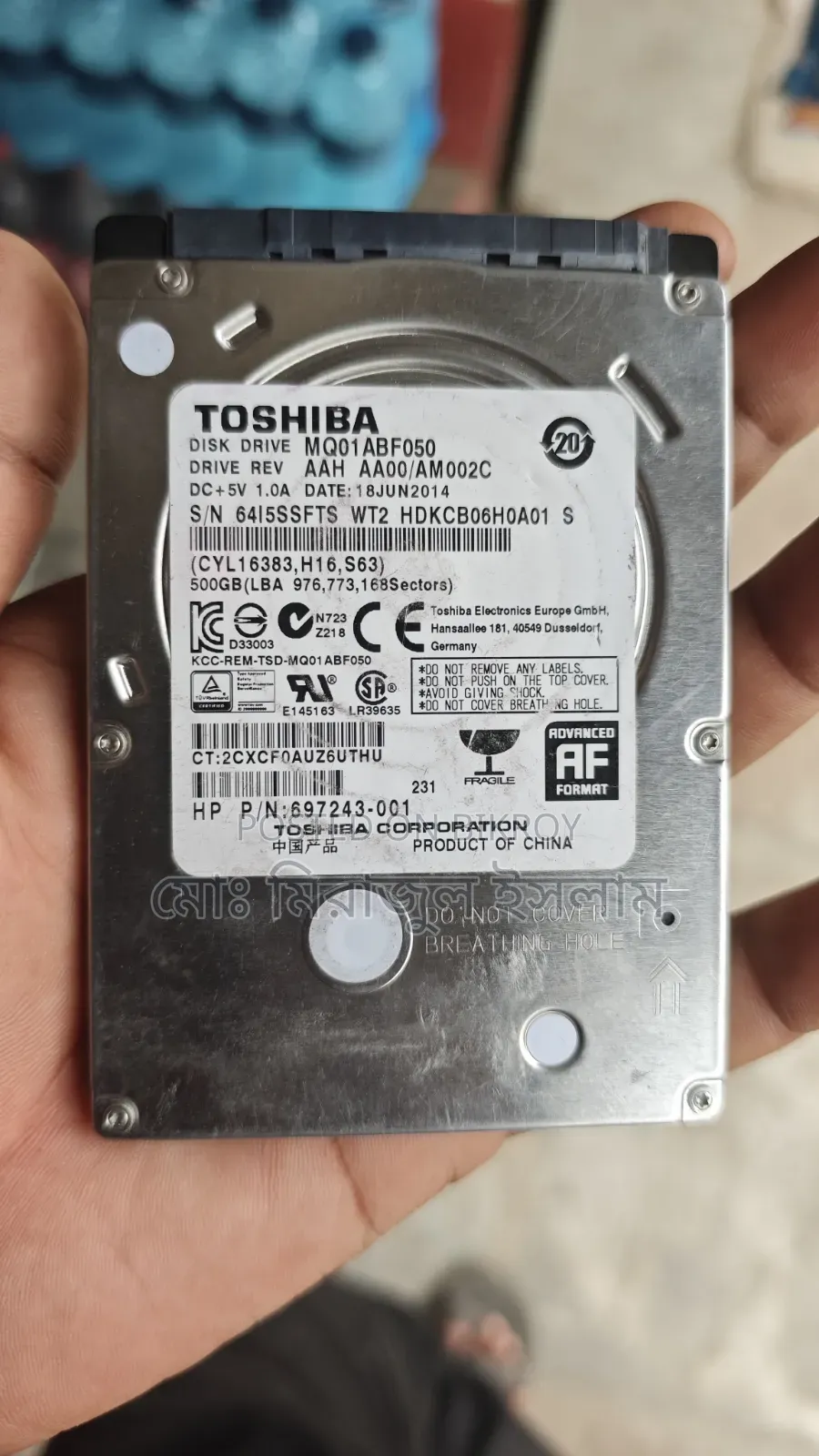 Toshiba Disk Drive 500 GB