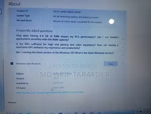 Laptop HP 15 4GB Intel Core I3 SSD 128GB