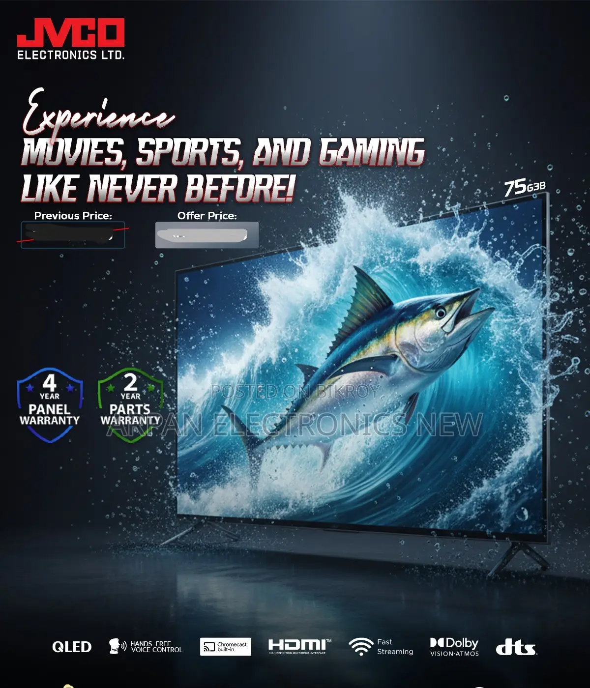 Jvco 32" Smart TV Discount Offer