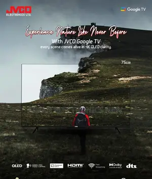 Jvco 32" Android Smart TV, Wi-Fi, USB Play, Wall Mount System