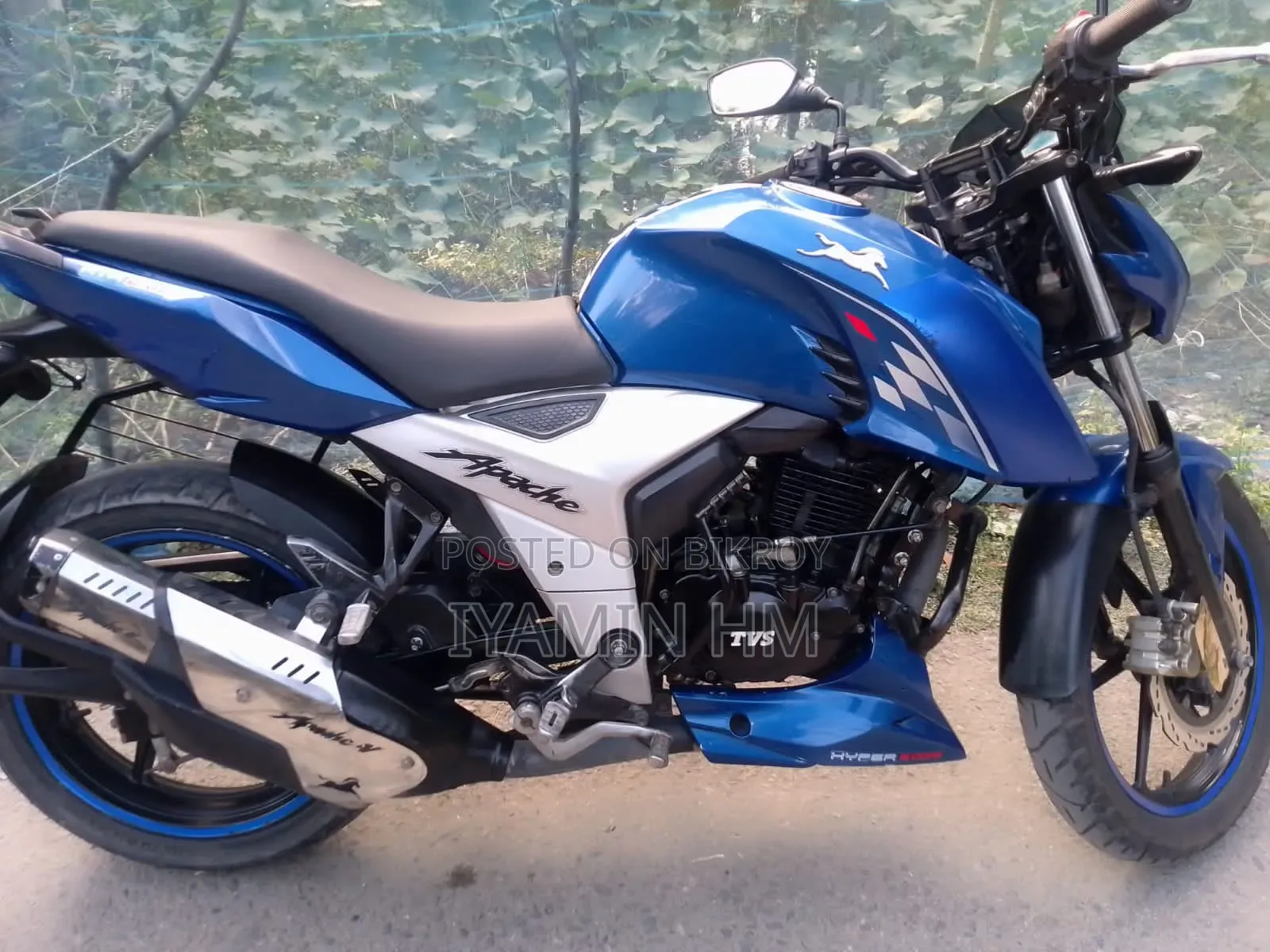 TVS Apache RTR 160 4V 2021 Blue