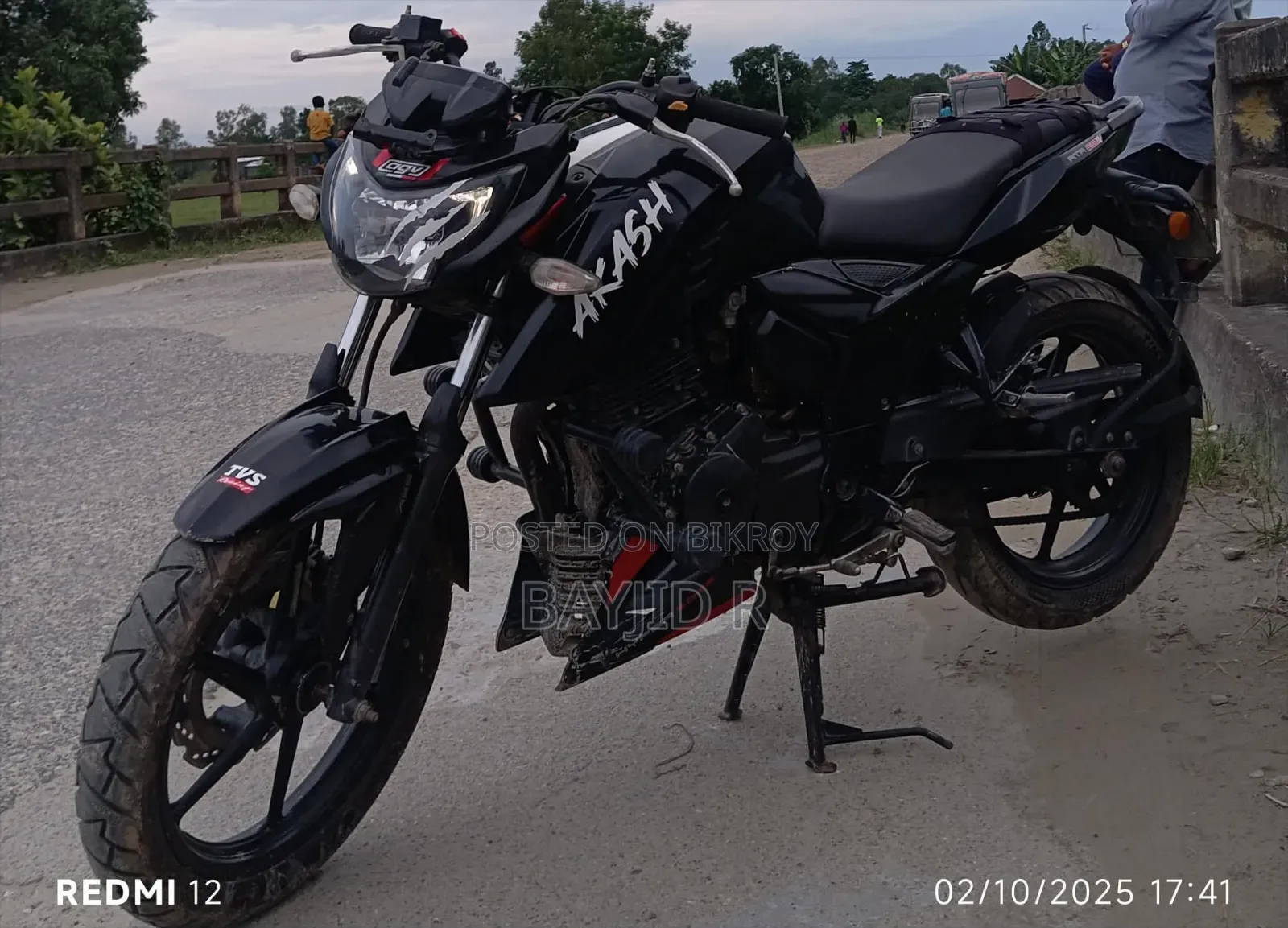 TVS Apache 160 4V 2020 Black