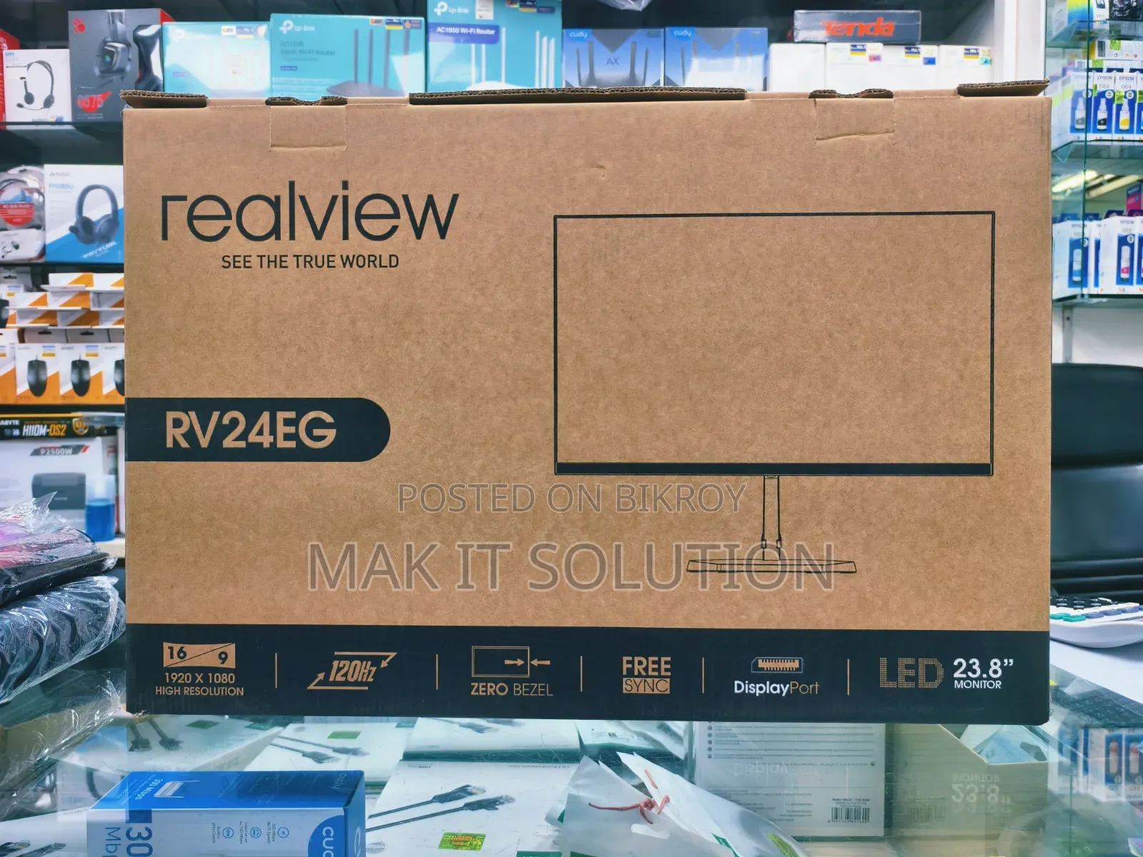 Realview Rv24eg ২৪-ইঞ্চি ১২০হার্জ ১এমএস ফুল এইচডি আইপিএস মনিটর