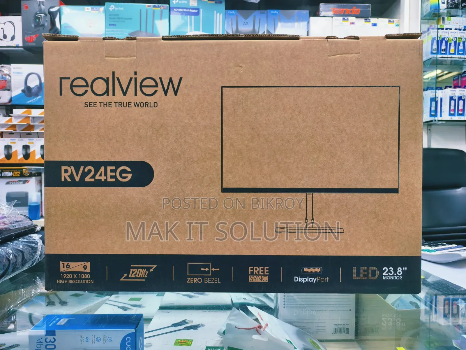 Realview Rv24eg ২৪-ইঞ্চি ১২০হার্জ ১এমএস ফুল এইচডি আইপিএস মনিটর