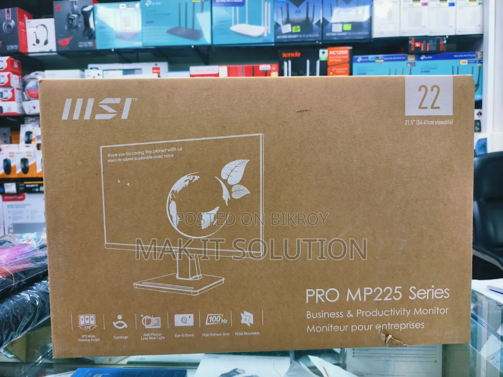 MSI Pro MP225 21.5" 100Hz IPS FHD Monitor