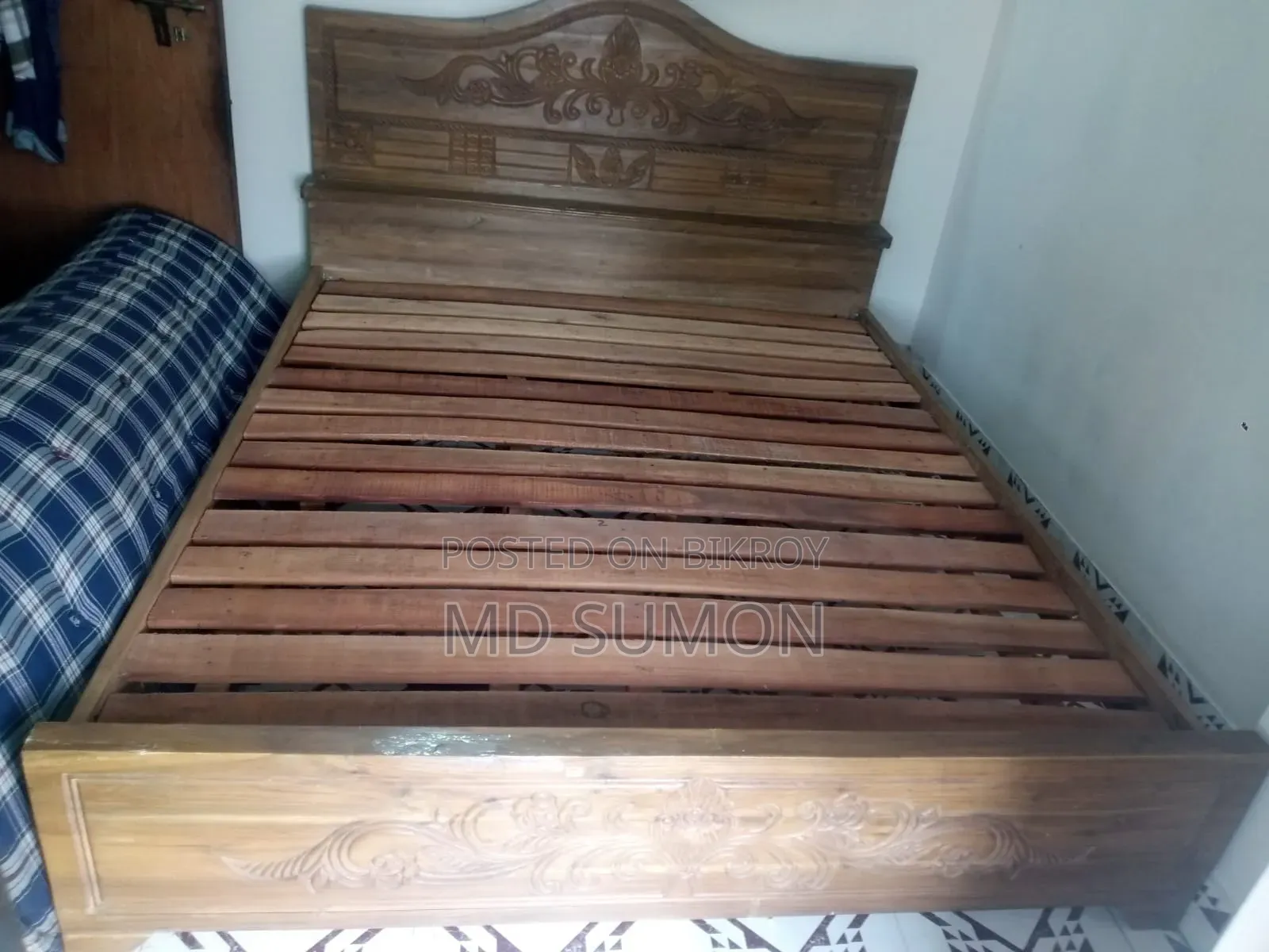 সেগুন কাঠের খাট