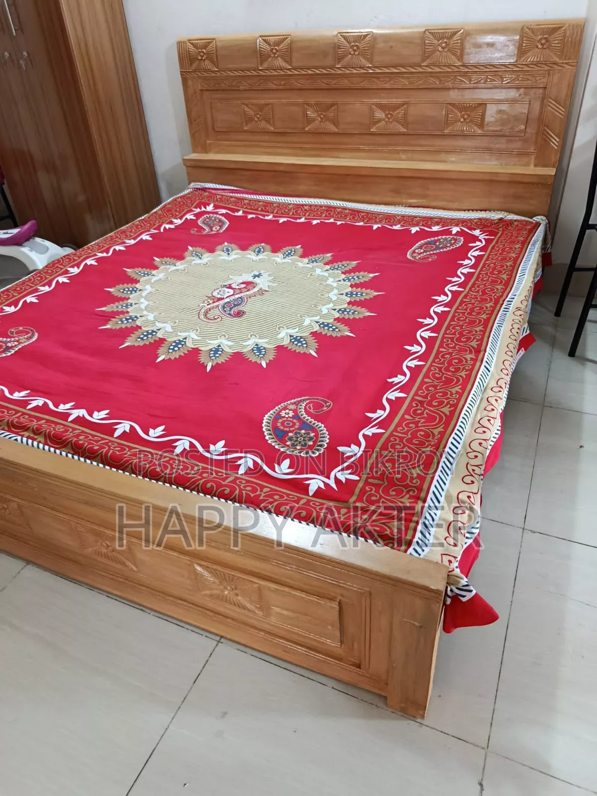 Teak Wood 6/7 Bed