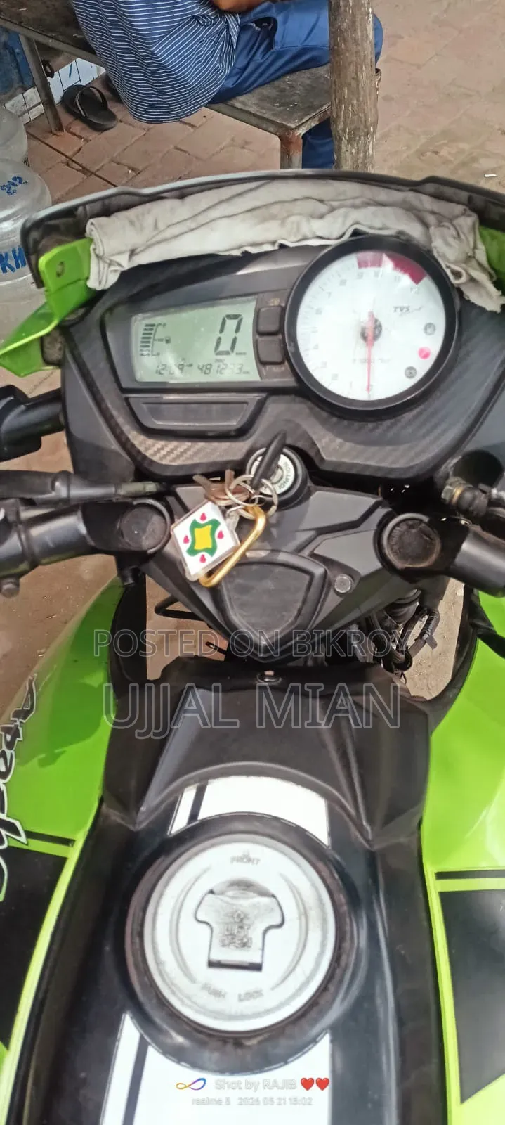 TVS Apache RTR 160 2V 2013 Green