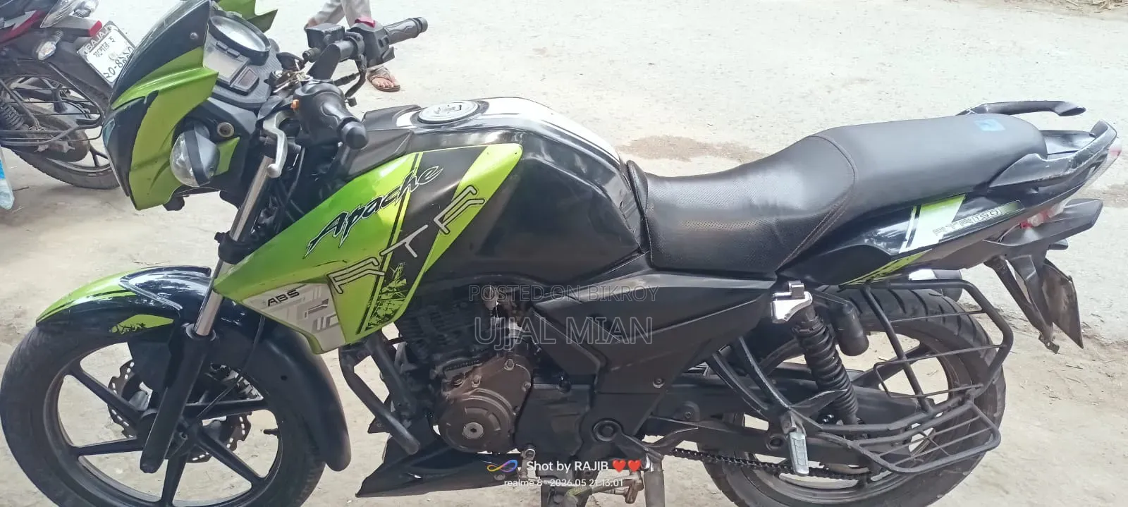 TVS Apache RTR 160 2V 2013 Green